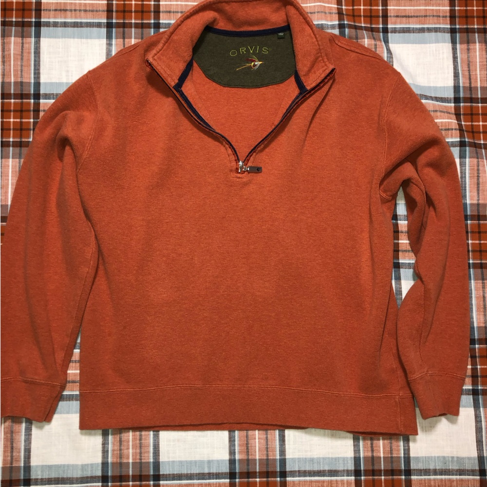 Orvis Mens Large 1/4 Zip Pullover 2LJZ
